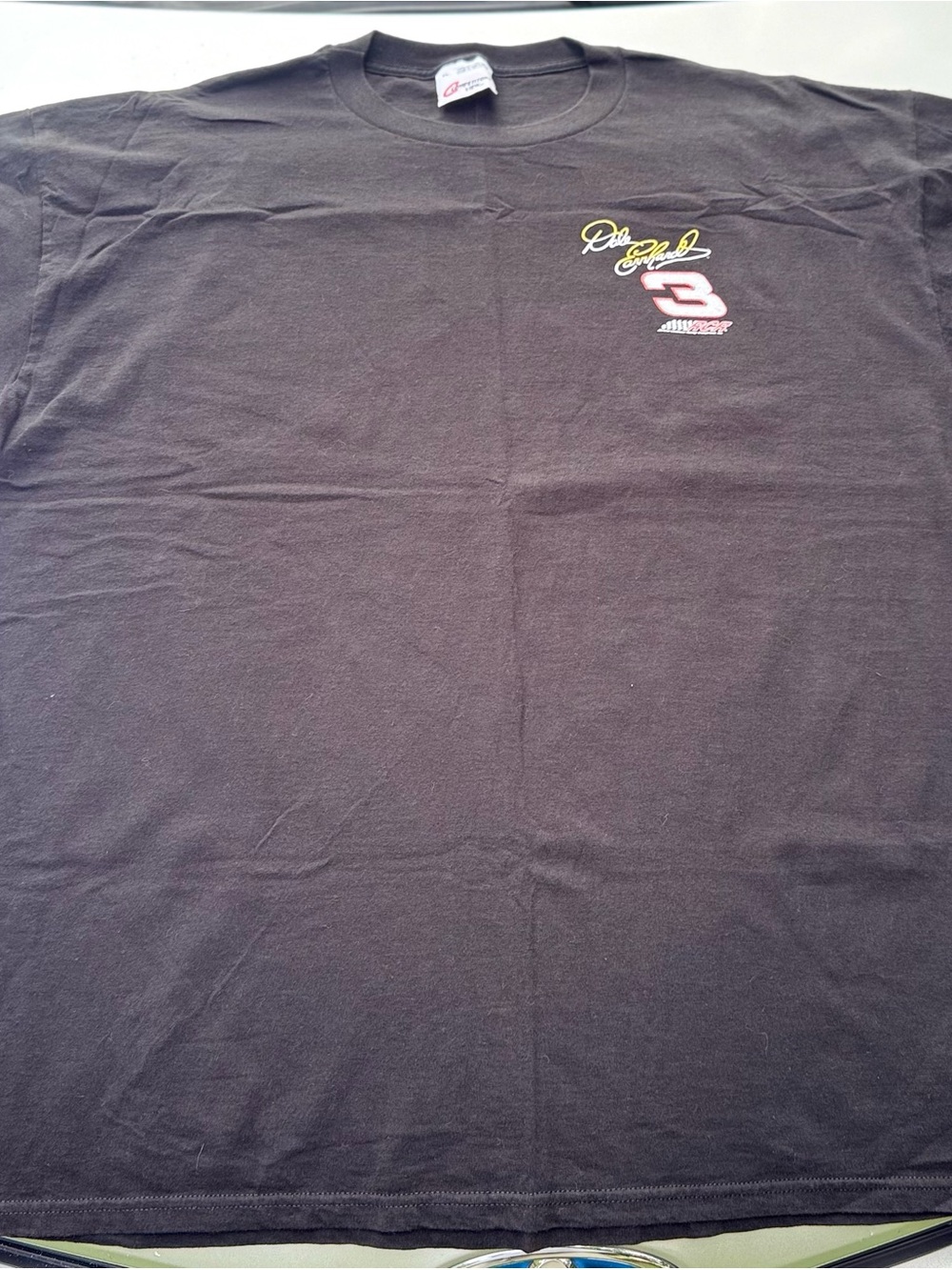 Black Tee with Racing 3 Graphic